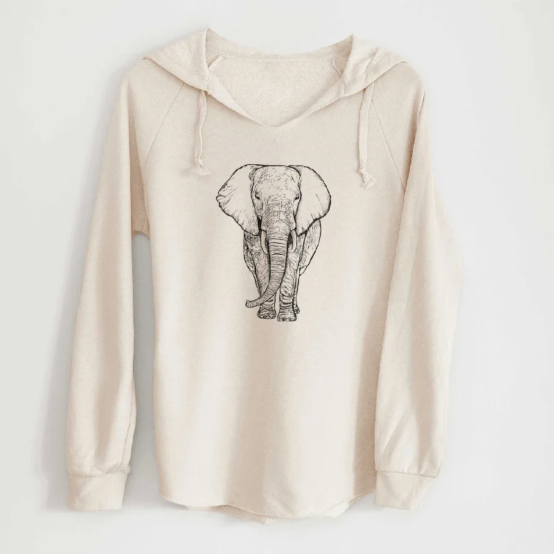 Loxodonta africana - African Elephant - Cali Wave Hooded Sweatshirt Printed Hooded Sweatshirts