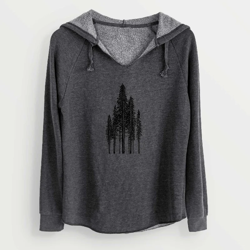 Coastal Redwoods - Cali Wave Hooded Sweatshirt Simple Hoodies for Women