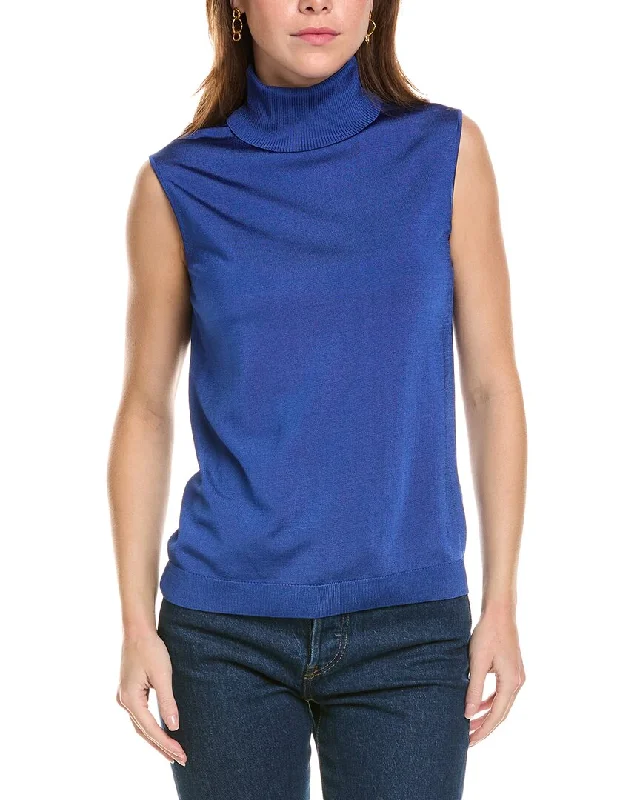 Lafayette 148 New York Sleeveless Turtleneck Shell Winter sweaters