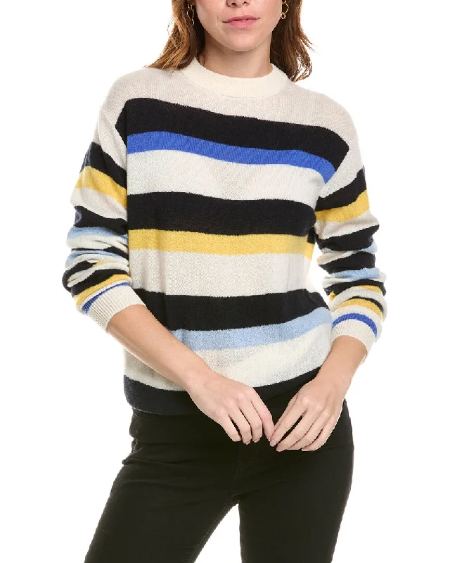 Lafayette 148 New York Skinny Rib Cashmere Sweater V-neck sweaters