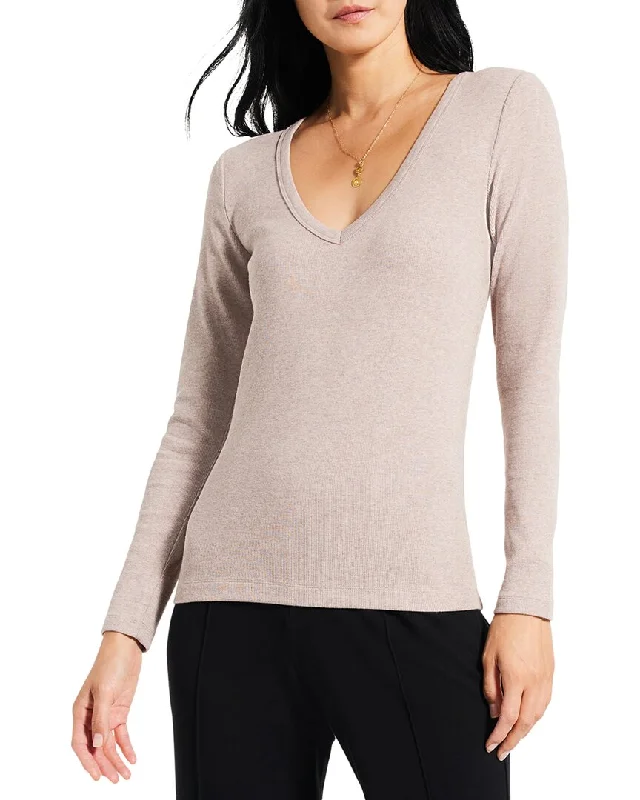 Nic+Zoe Perfect Knit Rib Top Nike sweaters