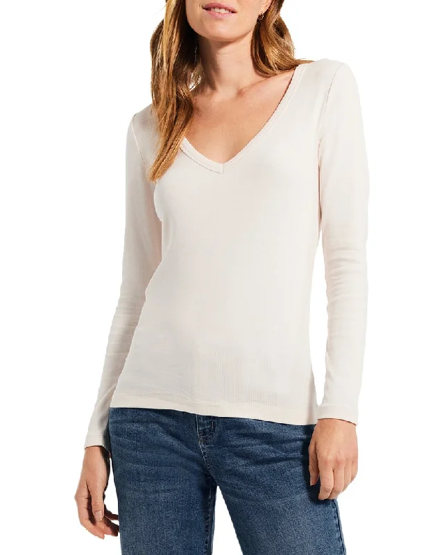 Nic+Zoe Perfect Knit Rib Top Spring sweaters