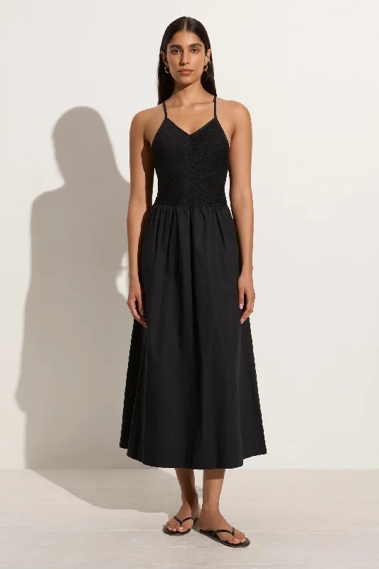 Faithfull the Brand Camera Midi Dress Cocktail midi dresses