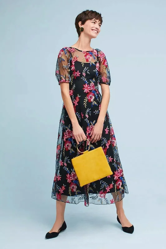 Lucy Embroidered Midi Dress Must-have midi dresses for this season