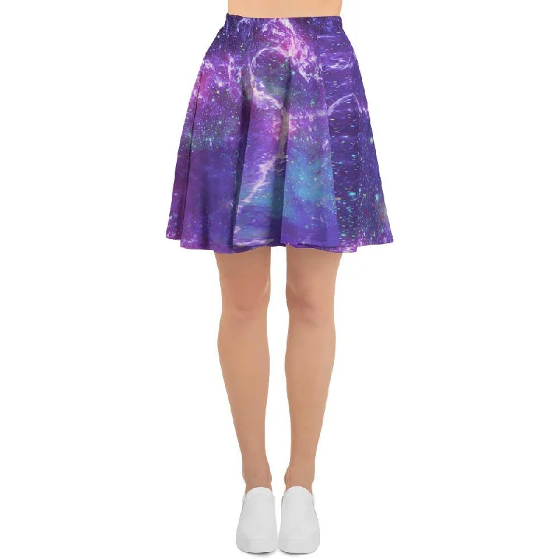 Nebula Galaxy Space Women's Skirt Leather unclassified skirts