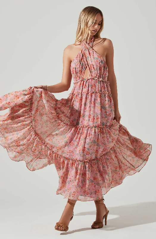 Jaidee Floral Tiered Maxi Dress Revolve maxi dresses