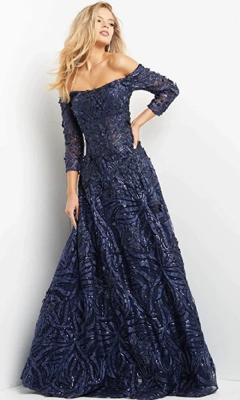 Jovani 06792 - Off-shoulder Straight Across Long Gown Dinner party dresses