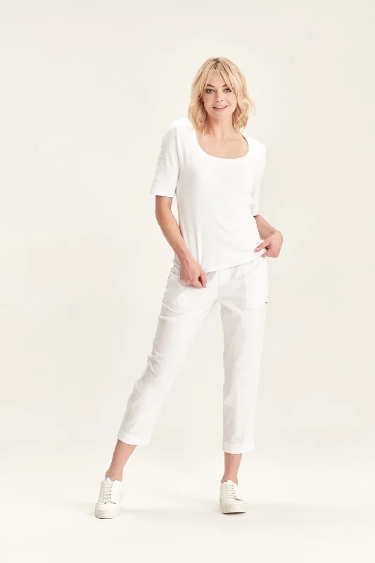 Acrobat Essex Pant | White Monochrome unclassified dresses