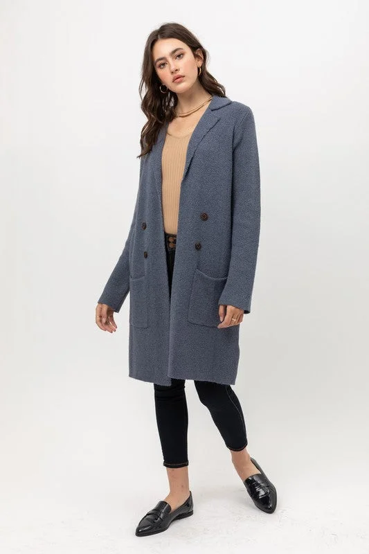 Andrea Cardigan in Slate Blue Popular unclassified dresses