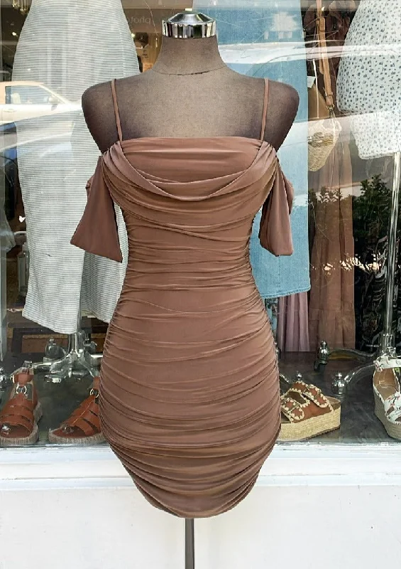 ARACELY dress (Toffee) Neutral tone unclassified dresses