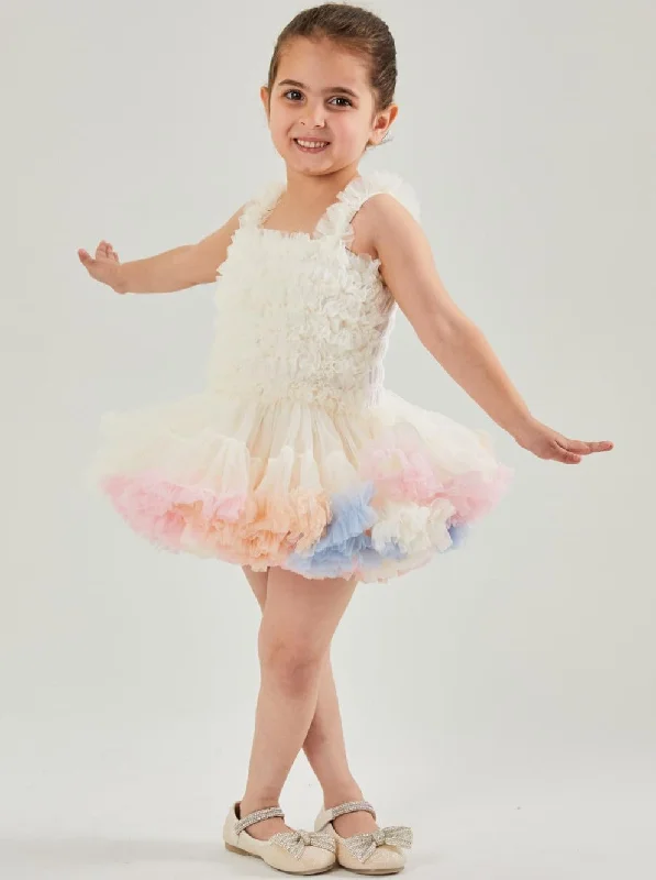 Ballerina Girl Baby Girl Dress in Ombre Ivory Chic unclassified dresses