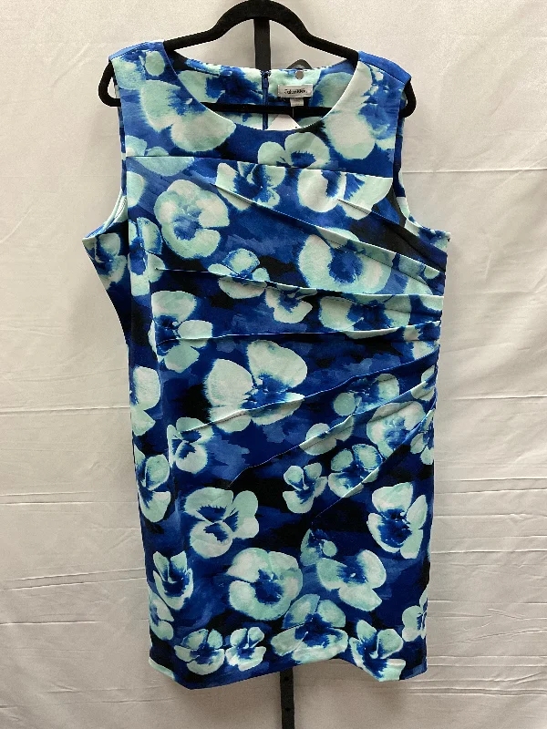 Blue Dress Work Calvin Klein, Size 1x Fall unclassified dresses