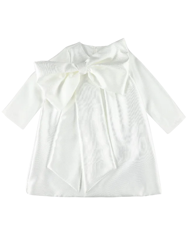 CAROLINE BOSMANS Gloss White Bow Dress Stretchy unclassified dresses