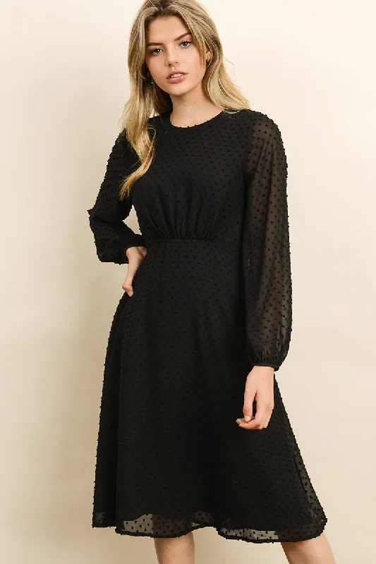 Colette Swiss Dot Dress in Black Club unclassified dresses