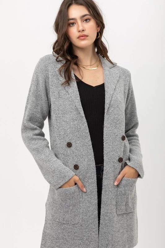 Andrea Cardigan in Grey Vacation unclassified dresses