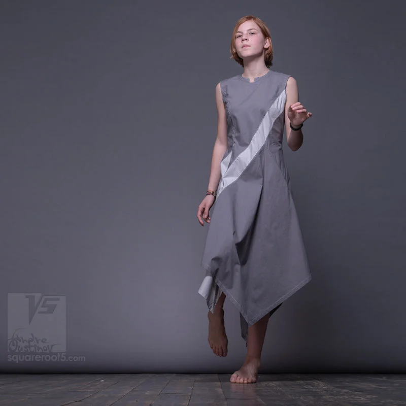 Dress "Dolphin" Model "G" Gray Minimalist unclassified dresses