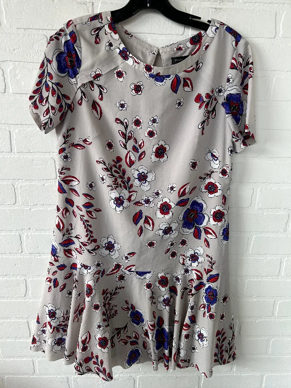 Dress Work By Banana Republic In Grey & Red, Size: M Popular unclassified dresses