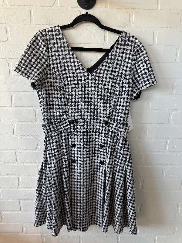 Dress Work By Dkny In Black & White, Size: M Lightweight unclassified dresses