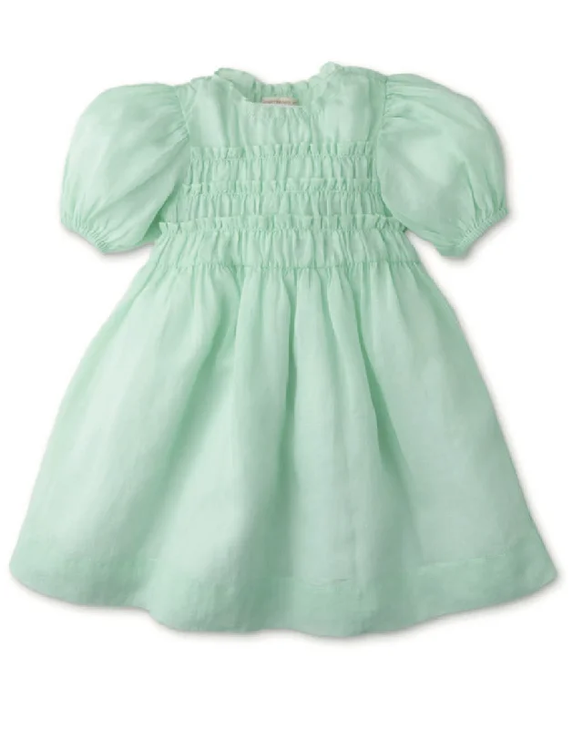 GINGERSNAPS SS24 Girls Smocked Baby Doll Dress with Removable Camisole Ruffled unclassified dresses