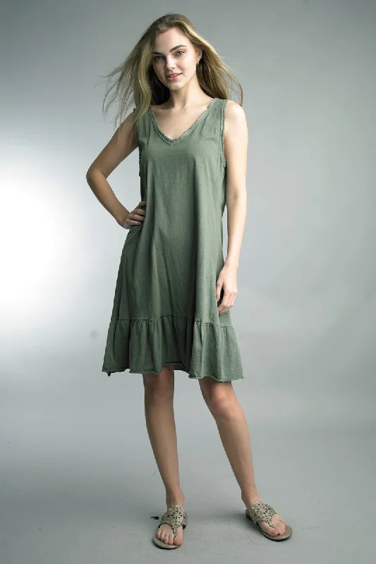 Italian Cotton Sleeveless Dress Long unclassified dresses