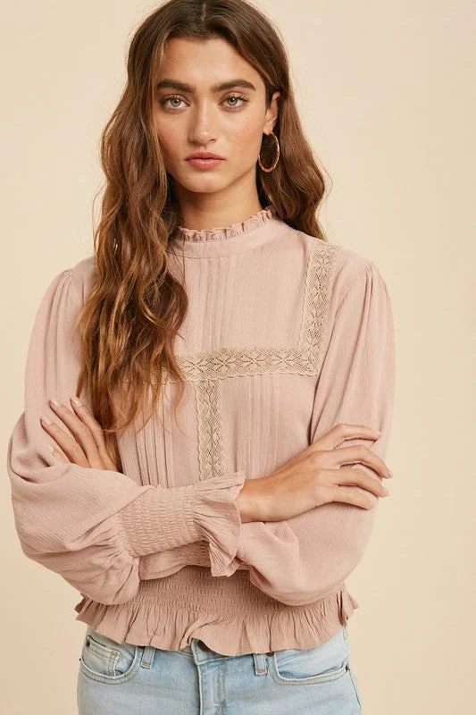 Lauren Blouse in Dusty Mauve Petite unclassified dresses