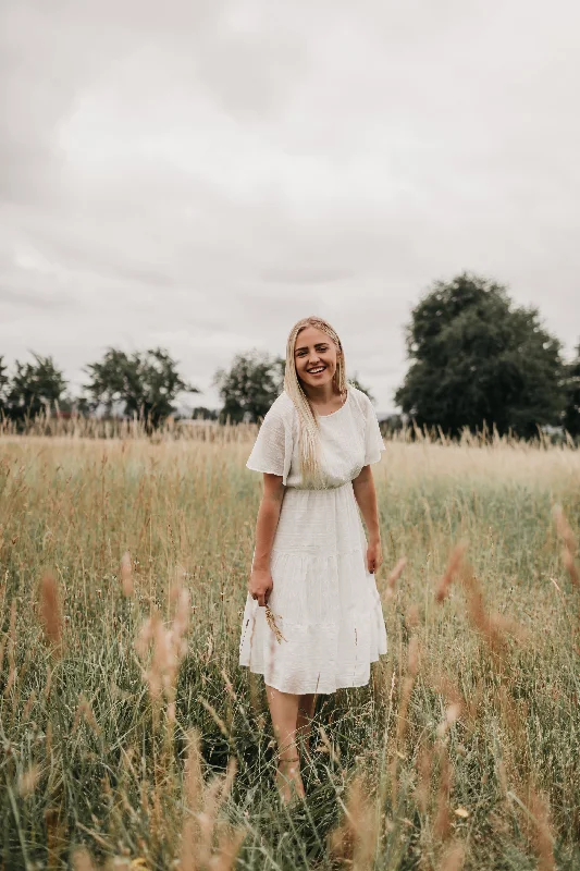 Layla Summer Dress in Ivory Minimalist unclassified dresses