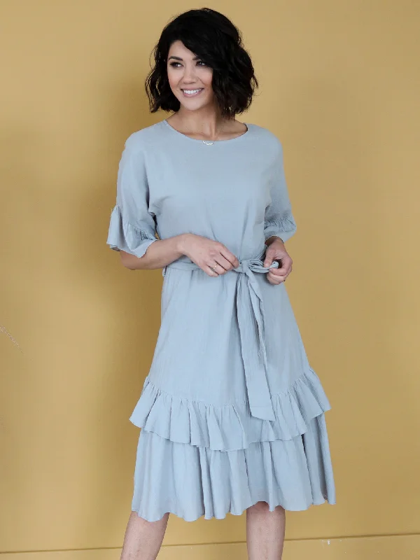 Marie Dress in Pastel Blue Lounge unclassified dresses