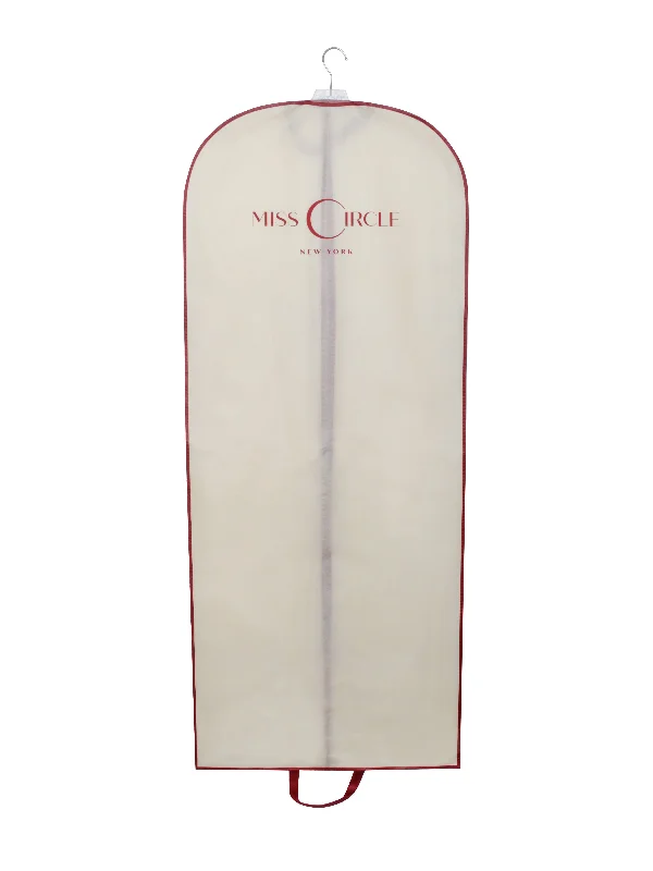 Miss Circle Beige and Red Garment Bag For Dress and Gown Beach unclassified dresses