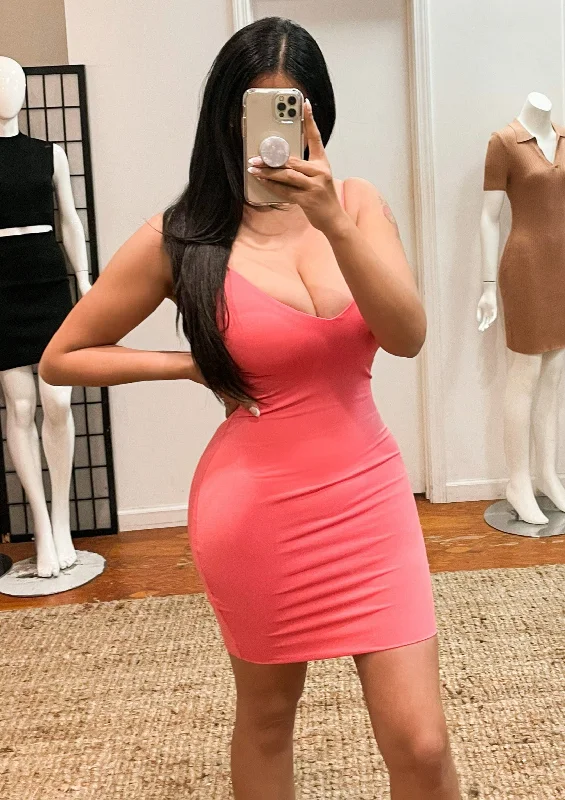 NAY dress (Coral Pink) Open-back unclassified dresses