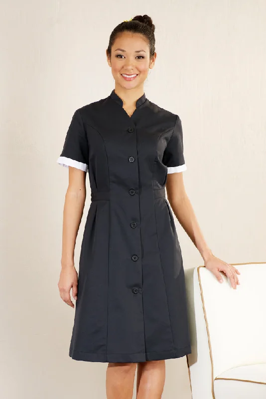 Orchid Housekeeping Dress Black Wrap unclassified dresses