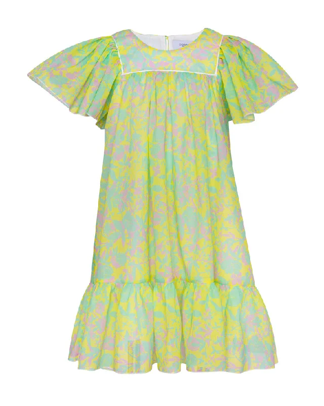 PAADE MODE "RETURN TO NATURE" Cotton Dress Anemone in Yellow Striped unclassified dresses