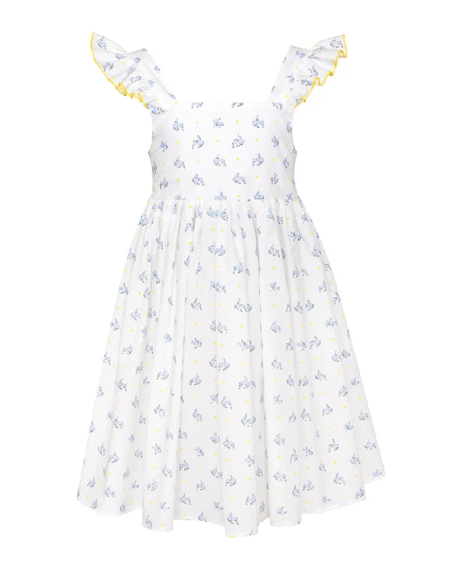 PAADE MODE "RETURN TO NATURE" Cotton Tie Back Dress Pearl in White Preppy unclassified dresses