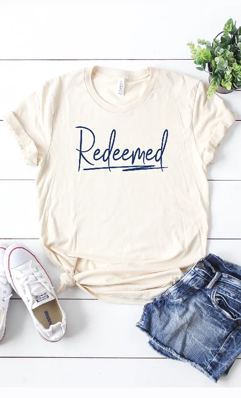 Reedemed Graphic Tee in Cream Metallic unclassified dresses