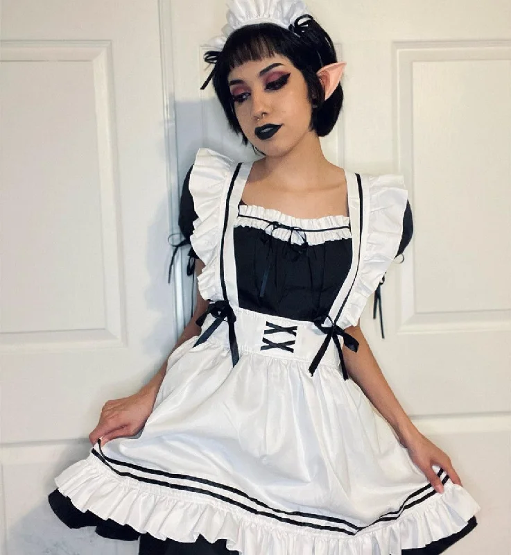 Review for Lolita black and white maid dress suit YV43594 Sexy unclassified dresses