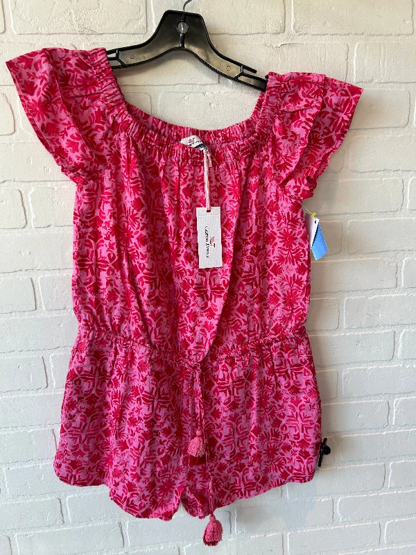 Romper By Vineyard Vines In Pink, Size: Xs High-end unclassified dresses