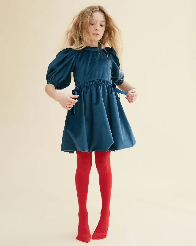 THE MIDDLE DAUGHTER AW23 Bubbling Under Dress in Wild Swim Blue Holiday unclassified dresses