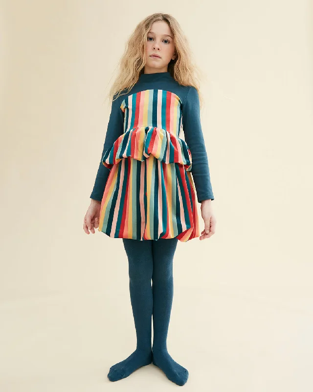 THE MIDDLE DAUGHTER AW23 Twofold Dress in Multi Stripe Budget-friendly unclassified dresses