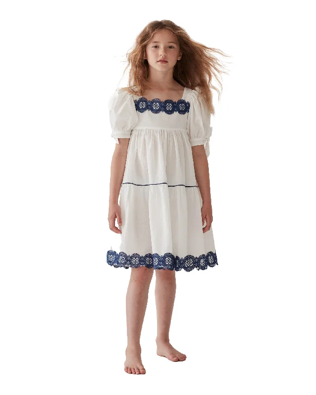 THE MIDDLE DAUGHTER SS24 KNOW FULL WELL Dress in PORCELAIN Holiday unclassified dresses