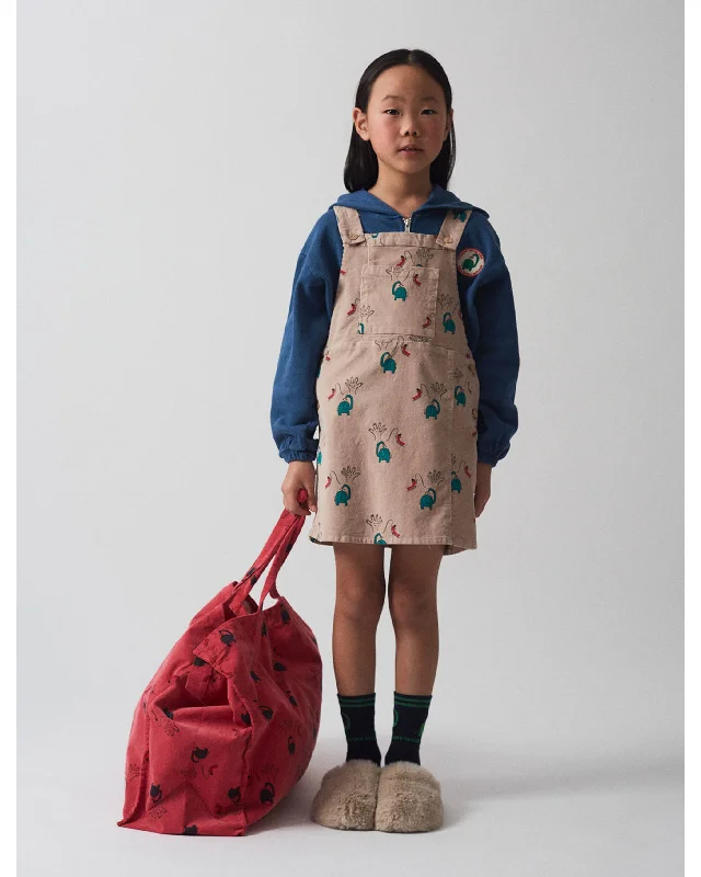 WEEKEND HOUSE KIDS "Small Is Beautiful" Elephant Overalls Dress Comfortable unclassified dresses