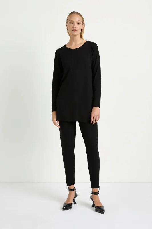 Zip Stiletto Pant | Black Long sleeve unclassified dresses