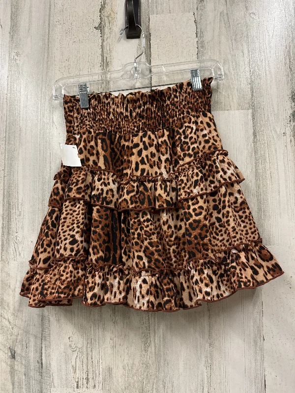 Animal Print Skirt Mini & Short Altard State, Size M Mini Skirt Set