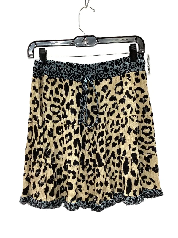 Animal Print Skirt Mini & Short Umgee, Size M Colorblock Mini Skirt