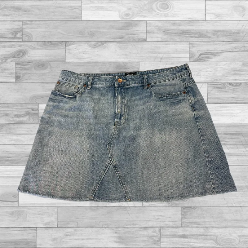 Blue Denim Skirt Mini & Short Gap, Size 18 Stylish Pleated Skirt