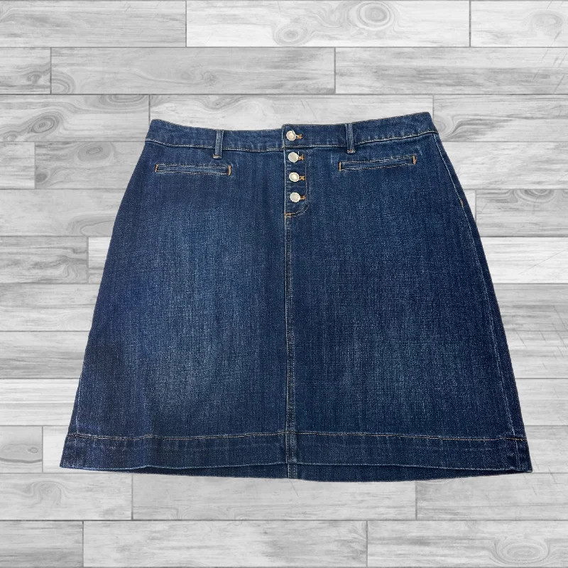 Blue Denim Skirt Mini & Short Talbots, Size 14 Boho Chic Mini Skirt