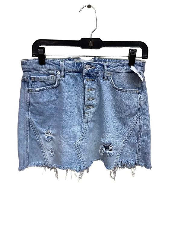 Blue Denim Skirt Mini & Short We The Free, Size 6 Chic Denim Skirt