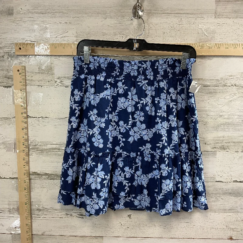 Blue Skirt Mini & Short J. Crew, Size M Bohemian Mini Skirt