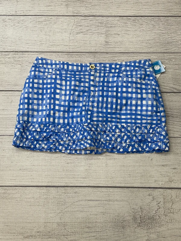 Blue Skirt Mini & Short Lilly Pulitzer, Size 10 High-Waisted Mini Skirt