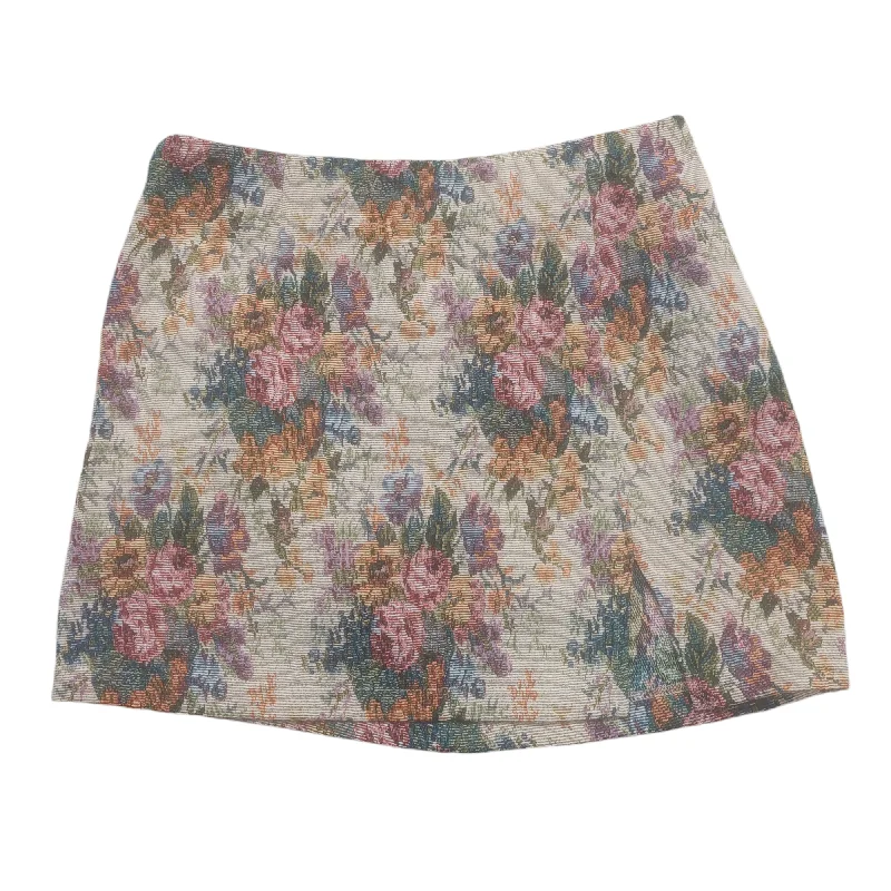 Multi-colored Skirt Mini & Short Wild Fable, Size 12 Printed Denim Skirt