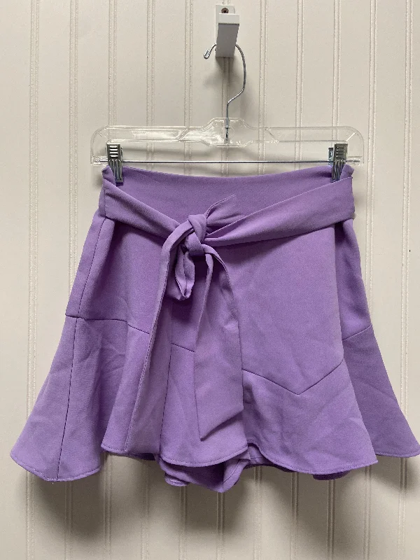 Purple Skirt Mini & Short Zara, Size S Fringed Mini Skirt