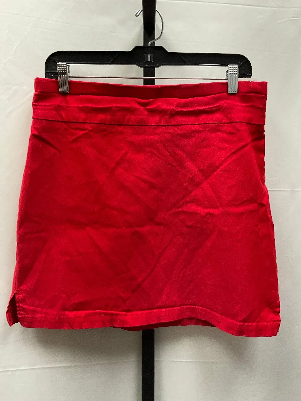 Red Skirt Mini & Short Rafaella, Size L Mini Skirt Vibes